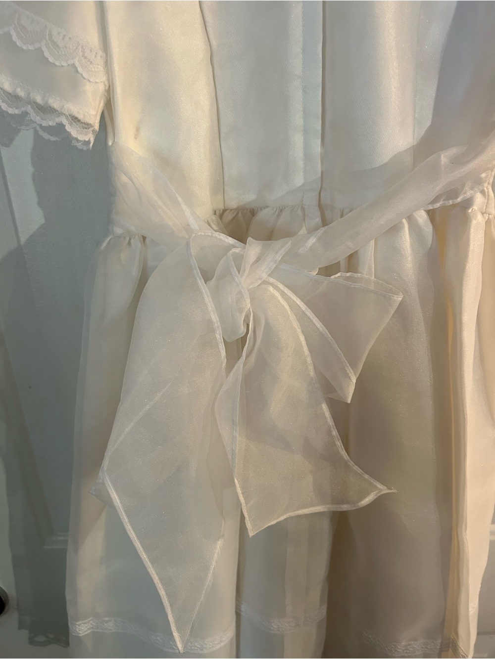 Gunne Sax White Lace Mini Dress - Picture 6 of 7